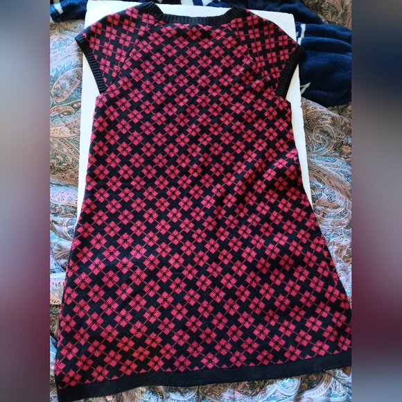 Style & Co Womens Sweater Dress Holiday Colors Size Medium - Picture 4 of 4